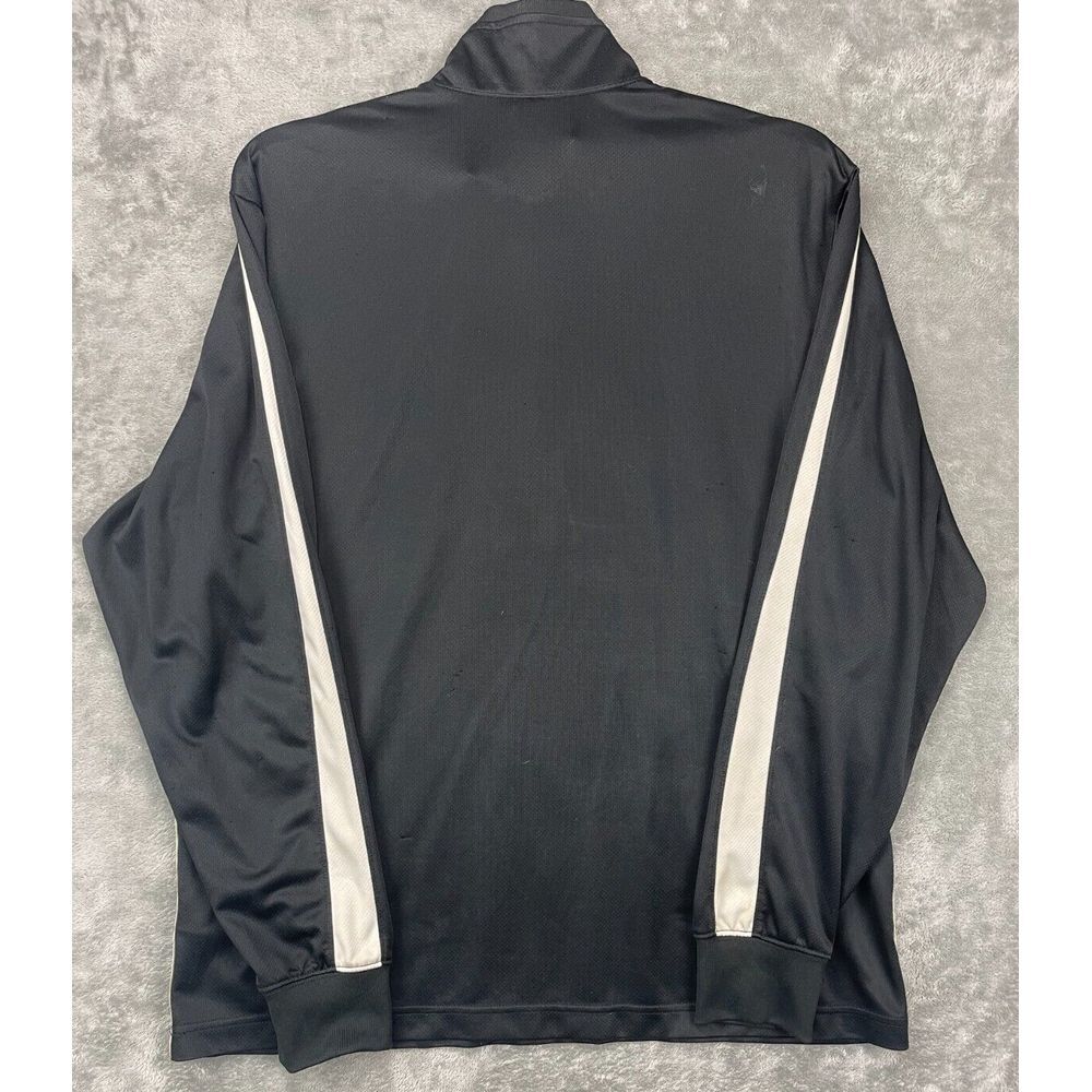 Vintage Nike‎ Men's Pullover 1/4 Zip Black Size XL Polyester Silver Tag - Picture 9 of 10